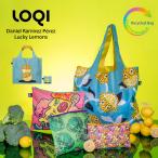 LOQI ローキー Lucky Lemons Recycled Bag ラッキーレモン エコバッグ リサイクル Artist Collection Green Circle バッグ 折りたたみ コンパクト