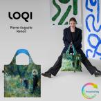 LOQI ローキー：ミュージアム コレクション Woman with a Parasol in a Garden  庭で日傘を持つ女性  Recycled Bag  ルノワール  エコバッグ リサイクル