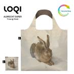 LOQI ローキー ALBRECHT DURER 野うさぎ Young Hare MUSEUM Collection エコバッグ リサイクル Green Circle バッグ 折りたたみ コンパクト