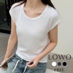 Tシャツ レディース 半袖 カジュアル トップス カットソー ゆったり おしゃれ 薄手 1枚で決まる 着痩せ プルオーバー きれいめ 体型カバー かわいい 可愛い