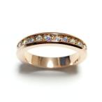 Yahoo! Yahoo!ショッピング(ヤフー ショッピング)9号 フルエタニティ スワロフスキークリスタル オーロラクリア ピンクゴールド リング 指輪 レディース