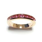 Yahoo! Yahoo!ショッピング(ヤフー ショッピング)12号 フルエタニティ スワロフスキークリスタル ローズ ピンクゴールド リング 指輪 レディース