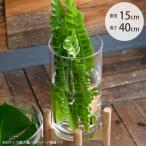 フラワーベース 花瓶 透明 大型 ポリカーボネート FOYER ホワイエ PVシリンダー 直径15cm×高さ40cm