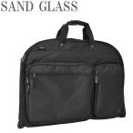サンドグラス バッグ ガーメントバッグ スーツカバー 持ち運び ブラック SAND GLASS 3G05-01 ビジネスバッグ メンズ キャリーオン 多機能 ビジネス 出張
