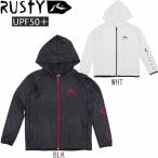 ラスティ ラッシュガード キッズ 長袖 RUSTY 長袖 パーカ 968464 UPF50 UVカット 海水浴 プール 水着 レジャー アウトドア 郵 メール便 送料無料
