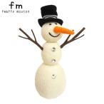 ハロウィン 飾り fm スノーマン X-1615-01 ショップ ディスプレイ デコレーション パーティーグッズ かわいい 雪だるま 羊毛 玄関 可