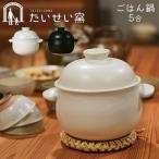 土鍋でご飯を炊く 5合 土鍋 ごはん鍋 ご飯 たいせい窯 日本製 ごはんが美味しく炊ける 炊飯 萬古焼 遠赤外線 炊飯土鍋 ごはん 直火 食洗機対応