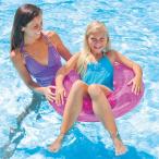 浮き輪 子供 INTEX インテックス トランスペアレント チューブ キッズ ピンク/ブルー/グリーン 76cm 59260 メール便 送料無料