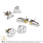 Yahoo! Yahoo!ショッピング(ヤフー ショッピング)ハリー・ポッター グッズ ピアス セット Deathly Hallows/Golden Snitch/Platform Stud Earring Set レディース 女性 アクセサリー