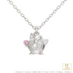 ポケモン グッズ プリン ネックレス シルバー アクセサリー ジュエリー ライトピンクサファイア 男女兼用 ユニセックス プレゼント