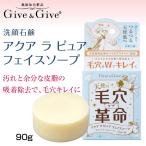 洗顔石鹸 毛穴ケア革命 アクア ラ ピュア フェイスソープ 90g フェイスソープ Give&Give（ギブ アンド ギブ）山忠 ギブギブ