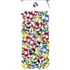 くおん出版  月謝袋　（スリムタイプ）ミックス（10枚入り） 音楽 教材