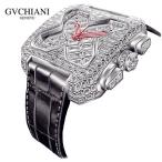 ブチアーニ フルダイヤモンド トゥールビヨン GVCHIANI BIG SQUARE WHITE GOLD FULL DIAMOND TOURBILLON 18Kホワイトゴールド 25カラット 日本総代理店