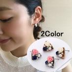 Yahoo! Yahoo!ショッピング(ヤフー ショッピング)薔薇 ビジュー ピアス レディース ローズ フラワー 花 キラキラ パール パステルカラー 大人 かわいい 人気 パーティ 二次会 結婚式 女性 トライアングル 三角