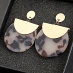 Yahoo! Yahoo!ショッピング(ヤフー ショッピング)爆買 べっ甲 プレート ピアス レディース レトロ お洒落 大人 かわいい 揺れる 上品 カジュアル 秋冬 ゴールド 女性