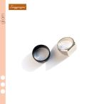 Yahoo! Yahoo!ショッピング(ヤフー ショッピング)爆買 2点セット アンサンブル リング 指輪 シルバー ブラック 上品 シンプル 女性 お洒落 二次会 パーティ 結婚式 秋 冬 韓国  プチプラ人気 キレイめ 大人