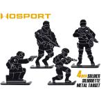 WO-ACC-010B WoSporT солдат Silhouette metal Target 4Pcs черный 