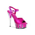 セクシー 即納 [ Pleaser プリーザー ] ハイヒール サンダル ミュール/ホットピンクラメ DEL609-5G/HP/M レディース セクシーコスチューム