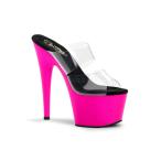 セクシー [ Pleaser プリーザー ] 厚底サンダル ハイヒール ミュール/ネオンピンク ADO702UV/C/NPN レディース セクシーコスチューム 【送