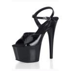 セクシー [ Pleaser プリーザー ] アンクレットストラップ付きブラックヒール- ADO709/B/M レディース セクシーコスチューム 【送料無料】