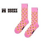 Happy Socks ハッピーソックス Rubber Duck ラバーダック ピンク クルー丈 ソックス 靴下 メンズ レディース ト10240099