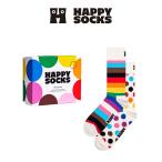 ショッピングソックス ソックス 2足セット 箱入り プライド GIFT BOX クルー丈 ユニセックス メンズ ＆ レディース Happy Socks Pride 10243345