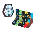 [6足セット][Limited] Happy Socks ハッピーソックス ×Star Wars (スターウォーズ) 6-Pack Gift Set GIFT BOX 6足セット クルー丈 メンズ レディース 14243030