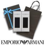 ショッピングアルマーニ [送料無料]手提げ紙袋付き 2足組ギフトセット EMPORIO ARMANI エンポリオ アルマーニ クルー丈 ソックス メンズ 包装済 オールシーズン用 giftset 02492040