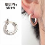 Yahoo! Yahoo!ショッピング(ヤフー ショッピング)ビビファイ VIVIFY ピアス フープピアス シルバーk18goldpost Hammered HooP Pierce（S）/3mm body 受注生産