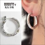 ビビファイ VIVIFY ピアス フープピアス シルバーThreeSides Hammered Hoop Pierce/3mm body w/gold 受注生産