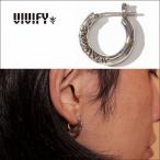 ビビファイ VIVIFY フープ ピアス シルバーArabesupue Hoop Pierce（M）3mm body w/gold