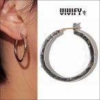 Yahoo! Yahoo!ショッピング(ヤフー ショッピング)ビビファイ VIVIFY フープ ピアス シルバーK18goldpost Hammered Hoop Pierce（XL） 3mm body w/gold