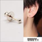 Yahoo! Yahoo!ショッピング(ヤフー ショッピング)ビビファイ VIVIFY ピアス K18ゴールドポスト シルバーK18goldpost Dot Pierce （S）