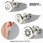 ビビファイ VIVIFY ピアス シルバー サークル Stamped Circle Pierce