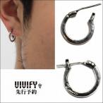 ビビファイ VIVIFY  フープピアス シンプル シルバーHammered Hoop Pierce(S) 受注生産 VFP-097