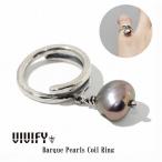ビビファイ VIVIFY リング シルバー Baroque Pearls Coil Ring
