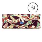  цветочный принт японский стиль semi твердый очки кейс легкий compact фиолетовый дверь Company 