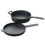 及源鋳造（OIGEN）南部鉄器  ダッチオーブン天火 24cm  ノーマルスキレット  F-410