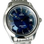 ショッピングオメガ オメガ シーマスター 120M 2511.81 中古 メンズ 腕時計 クオーツ ブルー文字盤 外装仕上げ