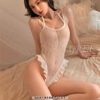 ボディスーツ セクシーランジェリー ハイレグ 黒色 白色 レース レディース ランジェリー ベビードール 透け感 セクシー下着 ナイトウェア 勝負下着 可愛い