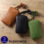 ワンマイル ショルダーポーチ ミニショルダー ショルダーバッグ スマホポーチ スマホショルダー ウエストポーチ 本革 牛革 GLENCHECK グレンチェック
