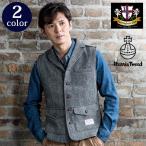 HARRIS TWEED ハリスツイード ジレ ベスト 襟付きベスト 衿付き 2017 HERRINGBONE CLUB ヘリンボーンクラブ