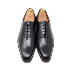 GLENFORD 本革 スクエアトゥ ホールカット ビジネスシューズ レースアップ ブラック マッケイ製法 3003 ブラック