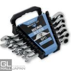 コンビネーションレンチ 6pcs (6mm-14mm) ホルダー付 スパナ メンテナンス 整備 修理 工具