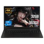 15.6型 4K液晶(3840x2160)インテルN95 win 11 MS Office 2019 ノートパソコン全金属筐体 /32GB DDR4 高速NVMe SSD 2000G/指紋認証/webカメラ付き/初期設定済