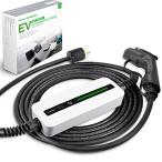 Morecevse EV充電器100V 電気自動車充電器 LCD SAEJ1772車の充電器 EV充電ケーブ