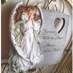  домашнее животное memorial w/ Angel сад Stone * Heart 