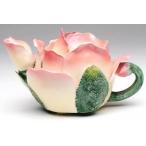 ショッピング薔薇 ティーポット ピンクローズ 薔薇型