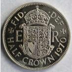 1970 год Англия половина Crown - Elizabeth 2. женщина .- KM #907