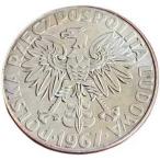  Польша 10zwoti монета 1967 Мали askwodofs устрица . Lee KM#Y59